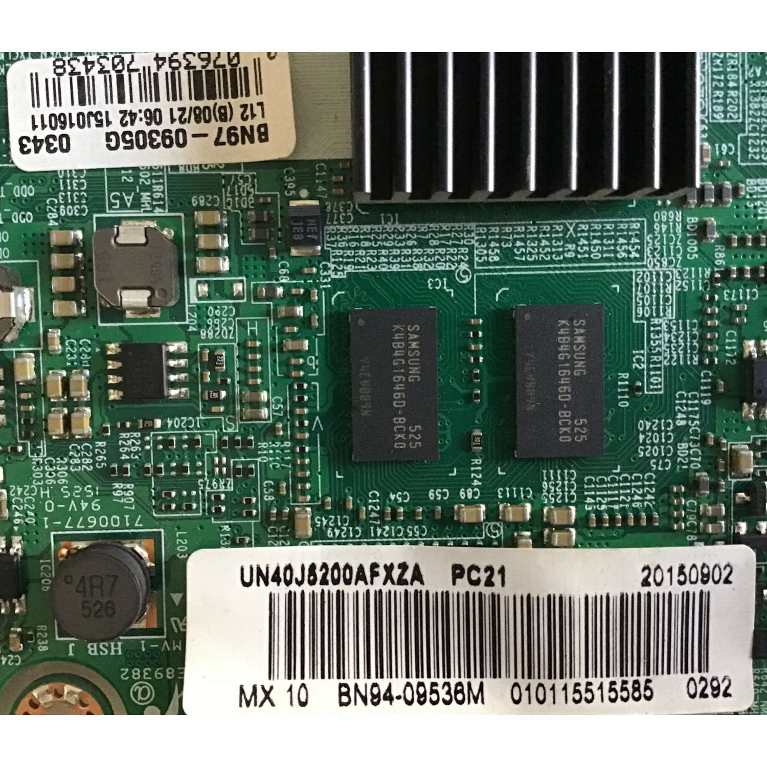 KIT DE TARJETAS PARA TV SAMSUNG / MAIN BN94-09536M BN97-09305G / FUENTE BN44-00851A L40MBF_FHS / PANEL CY-JJ040BGNV1H / MODELO UN40J5200AFXZA IH01 - Imagen 2
